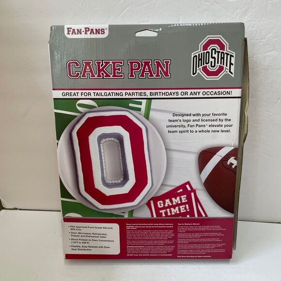 NEW IN BOX FANFARE OHIO STATE SILICONE CAKE PAN - Picture 2 of 2